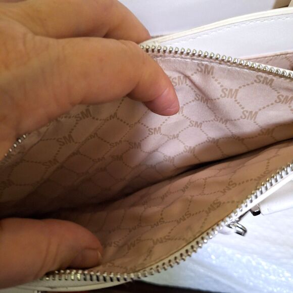 A Steve Madden Women's Crossbody Handbag Faux Leather and Suede Office Evening - Picture 5 of 14